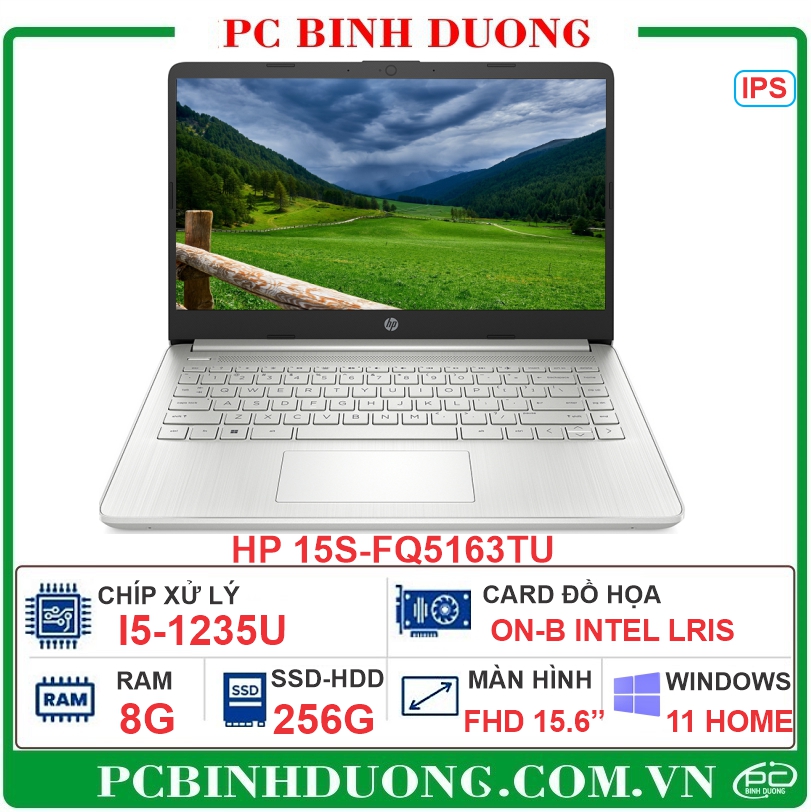 Laptop HP 15-FQ5163TU (i5-1235U/RAM 8GB/256GB SSD M.2 NVMe/ Windows 11 Home 1.7Kg)