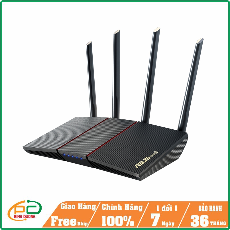 Phát Wifi Gaming Asus RT-AX55 - Wifi 6 AX1800 2 Băng Tần AiMesh