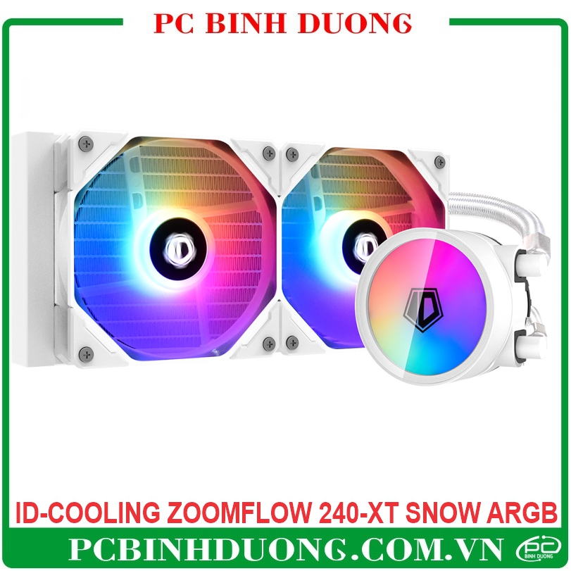 Tản Nhiệt Nước CPU ID-COOLING ZoomFlow 240-XT Snow ARGB - Trắng