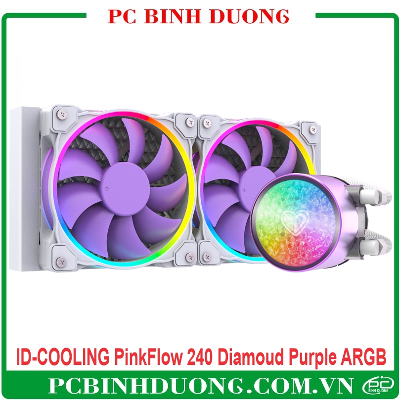 Tản Nhiệt Nước CPU ID-COOLING PinkFlow 240 Diamond Purple ARGB - Tím