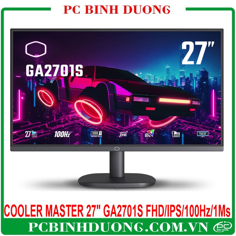 Màn Hình Phẳng Cooler Master 27" GA2701S FHD/IPS/100Hz/1Ms 