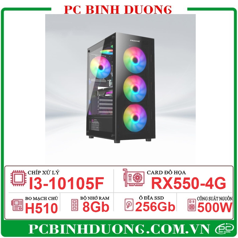 PC GM-601 (H510/I3-10105F/8GB/RX550-4G/256G)