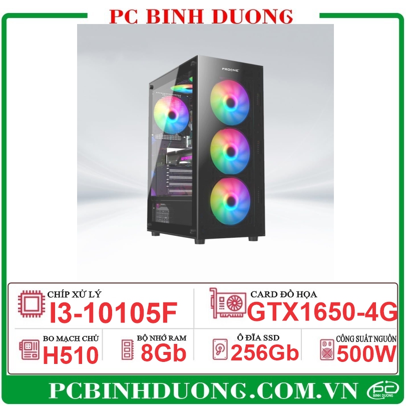 PC GM-602 (H510/I3-10105F/8GB/GTX1650-4G/256G)