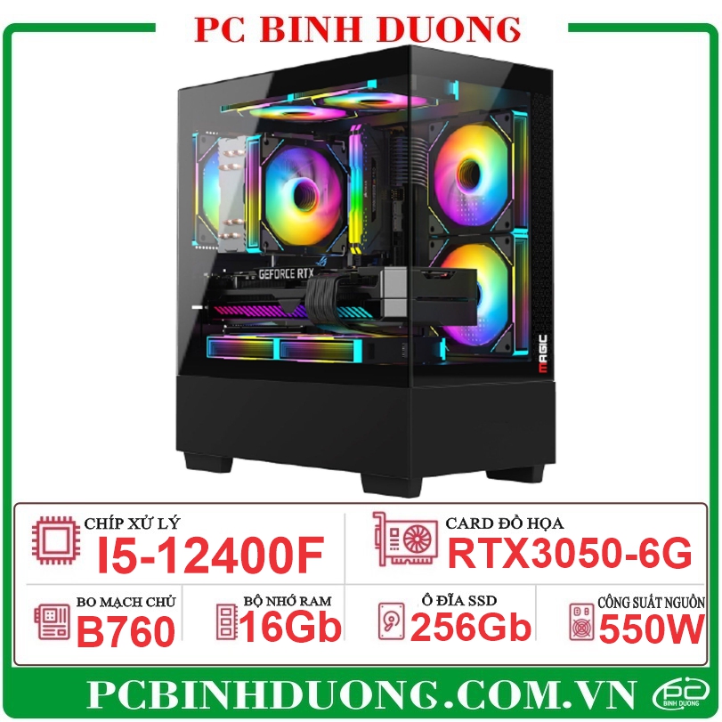 PC GM-612 (B760/I5-12400F/16GB/RTX3050-6G/256G)