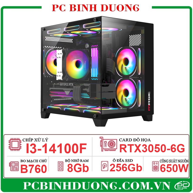 PC GM-620 (B760/I3-14100F/8GB/RTX3050-6G/256G)