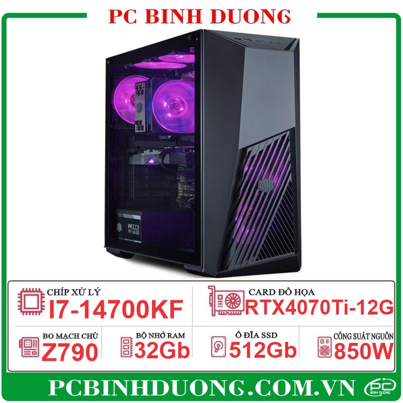 PC GM-635 (Z790/I7-14700KF/32GB/RTX4070Ti-12G/512G)