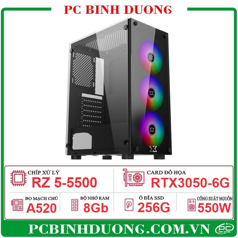 PC AMD-803 (A520/RZ5-5500/8Gb/RTX3050-6G/256Gb)